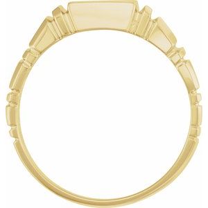 Square Signet Ring (Style 9302)