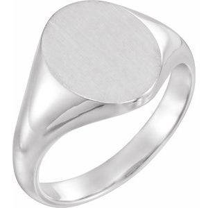 Oval Signet Ring (Style 5543)