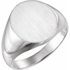 Oval Signet Ring (Style 9320)