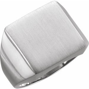 Square Signet Ring (Style 9591)