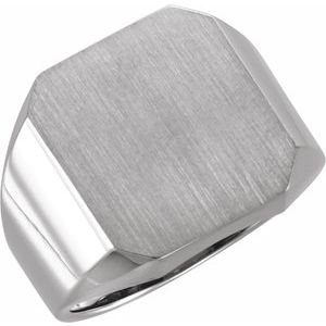 Octagon Signet Ring (Style 9128)
