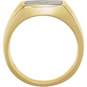 Accented Grooved Ring