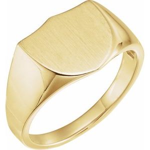 Shield Signet Ring (Style 9825)