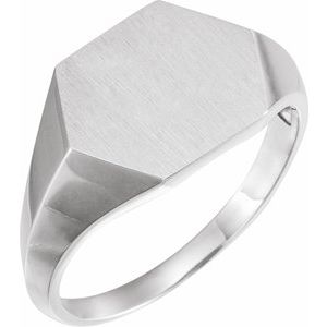 Geometric Signet Ring