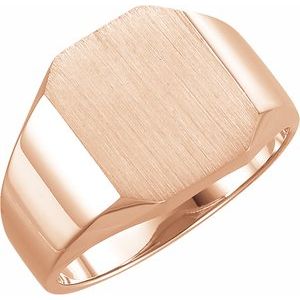 Octagon Signet Ring (Style 9128)