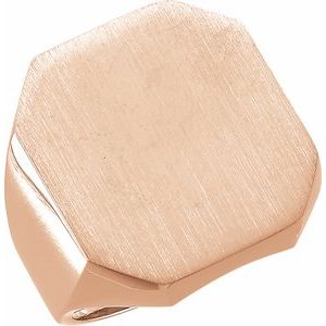 Octagon Signet Ring (Style 9128)