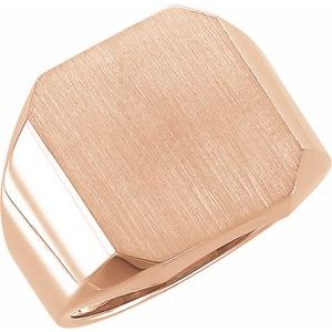 Octagon Signet Ring (Style 9128)
