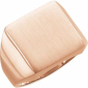 Square Signet Ring (Style 9591)