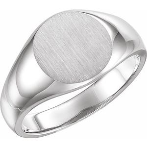 Round Signet Ring