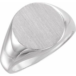 Round Signet Ring (Style 9130)