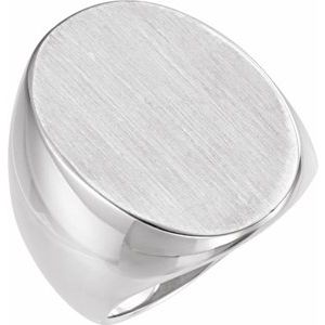 Oval Signet Ring (Style 9124)