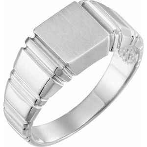 Square Signet Ring (Style 9302)