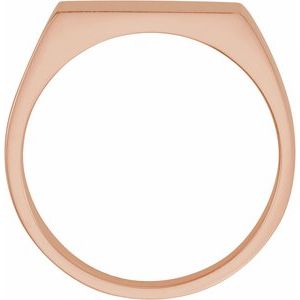 Rectangle Signet Ring (Style 9468)