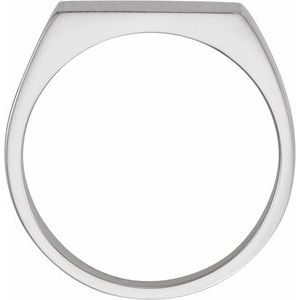 Rectangle Signet Ring (Style 9468)