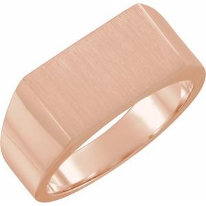 Rectangle Signet Ring (Style 9468)