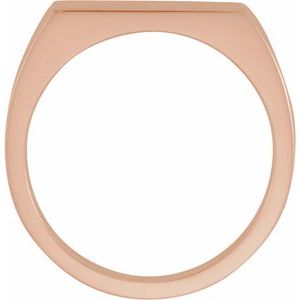 Rectangle Signet Ring (Style 9468)