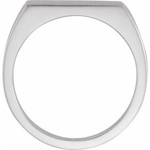 Rectangle Signet Ring (Style 9468)