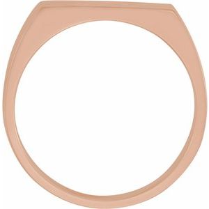 Rectangle Signet Ring (Style 9468)