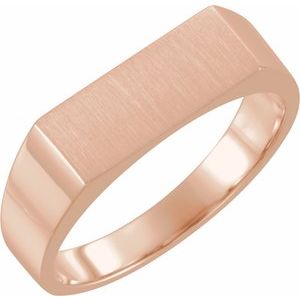 Rectangle Signet Ring (Style 9468)
