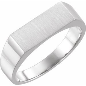 Rectangle Signet Ring (Style 9468)