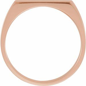 Rectangle Signet Ring (Style 9468)