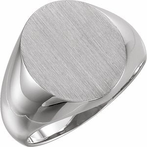 Oval Signet Ring (Style 9600)