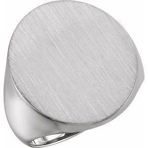 Oval Signet Ring (Style 9600)