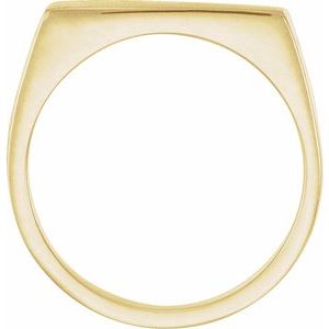 Rectangle Signet Ring (Style 5558)