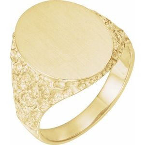 Oval Signet Ring (Style 9443)