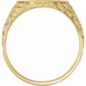 Oval Signet Ring (Style 9443)