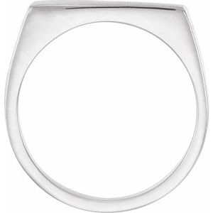 Rectangle Signet Ring (Style 5558)