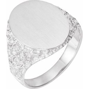Oval Signet Ring (Style 9443)