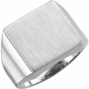 Square Signet Ring (Style 9602)