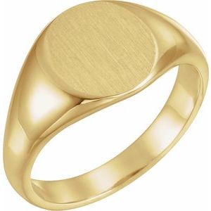 Oval Signet Ring (Style 9464)