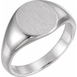 Oval Signet Ring (Style 9464)