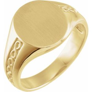 Oval Signet Ring (Style 9858)