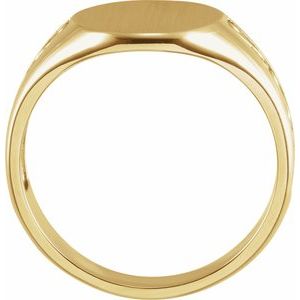 Oval Signet Ring (Style 9858)