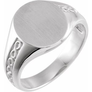 Oval Signet Ring (Style 9858)