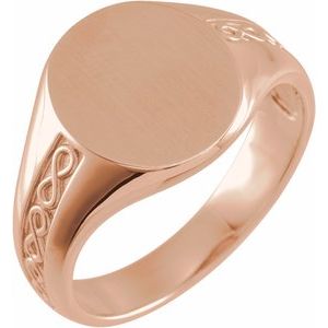 Oval Signet Ring (Style 9858)