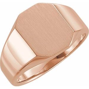 Octagon Signet Ring (Style 5669)