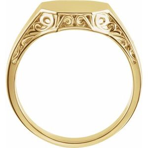 Octagon Signet Ring
