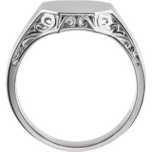 Octagon Signet Ring