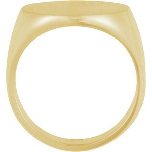 Round Signet Ring (Style 9455)