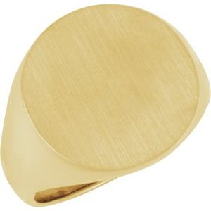 Round Signet Ring (Style 9455)