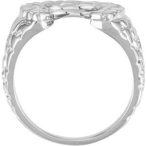 Nugget Horseshoe Ring