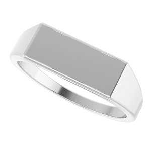 Rectangle Signet Ring (Style 9824)