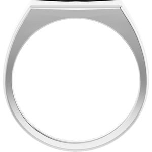 Rectangle Signet Ring (Style 9824)