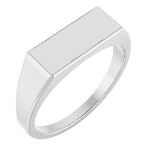 Rectangle Signet Ring (Style 9824)