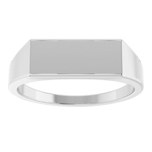 Rectangle Signet Ring (Style 9824)