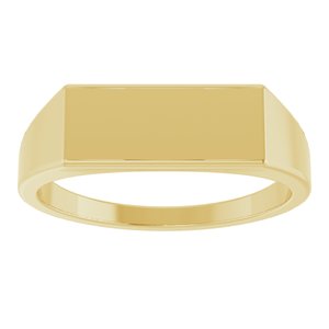 Rectangle Signet Ring (Style 9824)